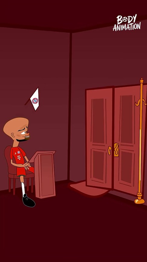 就這么短？外網(wǎng)動(dòng)畫(huà)惡搞：杰克遜去慕尼黑在孔帕尼面前轉(zhuǎn)了一圈！